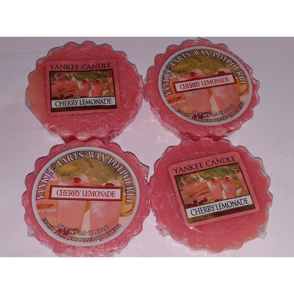 Lot of 4 - Yankee Candle Retired Cherry Lemonade Tarts Wax Melts
